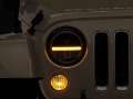 Picture of Raxiom 97-18 Jeep Wrangler TJ & JK Axial 7-In LED Headlights w- DRL - Blk Housing Clear Lens