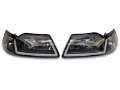 Picture of Raxiom 99-04 Ford Mustang Axial Series Headlights w- Sequential LED Bar- Blk Housing Clear Lens