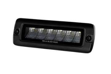 Picture of Hella Universal Black Magic 6 L-E-D- Flush Mount Mini Light Bar - Flood Beam