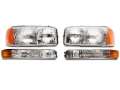 Picture of Raxiom 99-06 GMC Sierra 1500 Axial Series OEM Style Rep Headlights- Chrome Housing Clear Lens