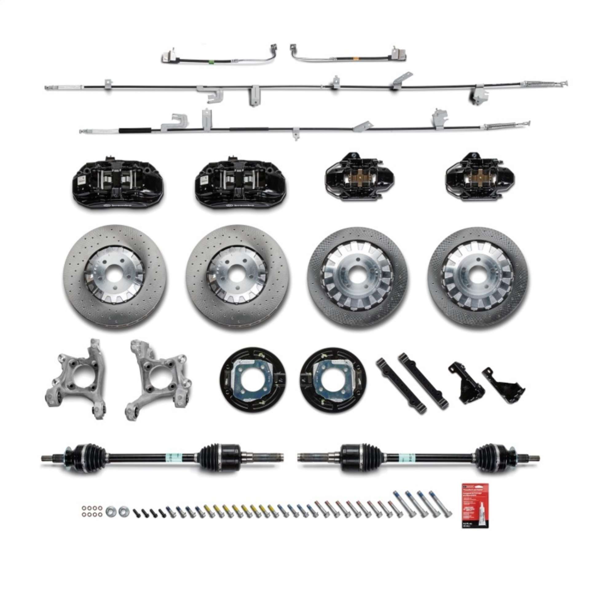 Picture of Ford Racing 15-21 Mustang GT- 2-3L EcoBoost GT350R Brake Upgrade Kit - Black