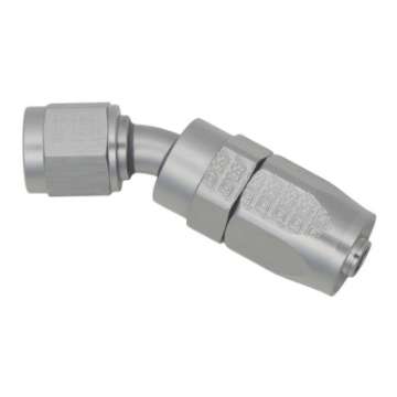 Picture of DeatschWerks 6AN Female Swivel 30-Degree Hose End CPE - Anodized Titanium