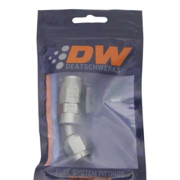 Picture of DeatschWerks 6AN Female Swivel 30-Degree Hose End CPE - Anodized Titanium