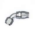 Picture of DeatschWerks 10AN Female Swivel 60-Degree Hose End CPE - Anodized Titanium