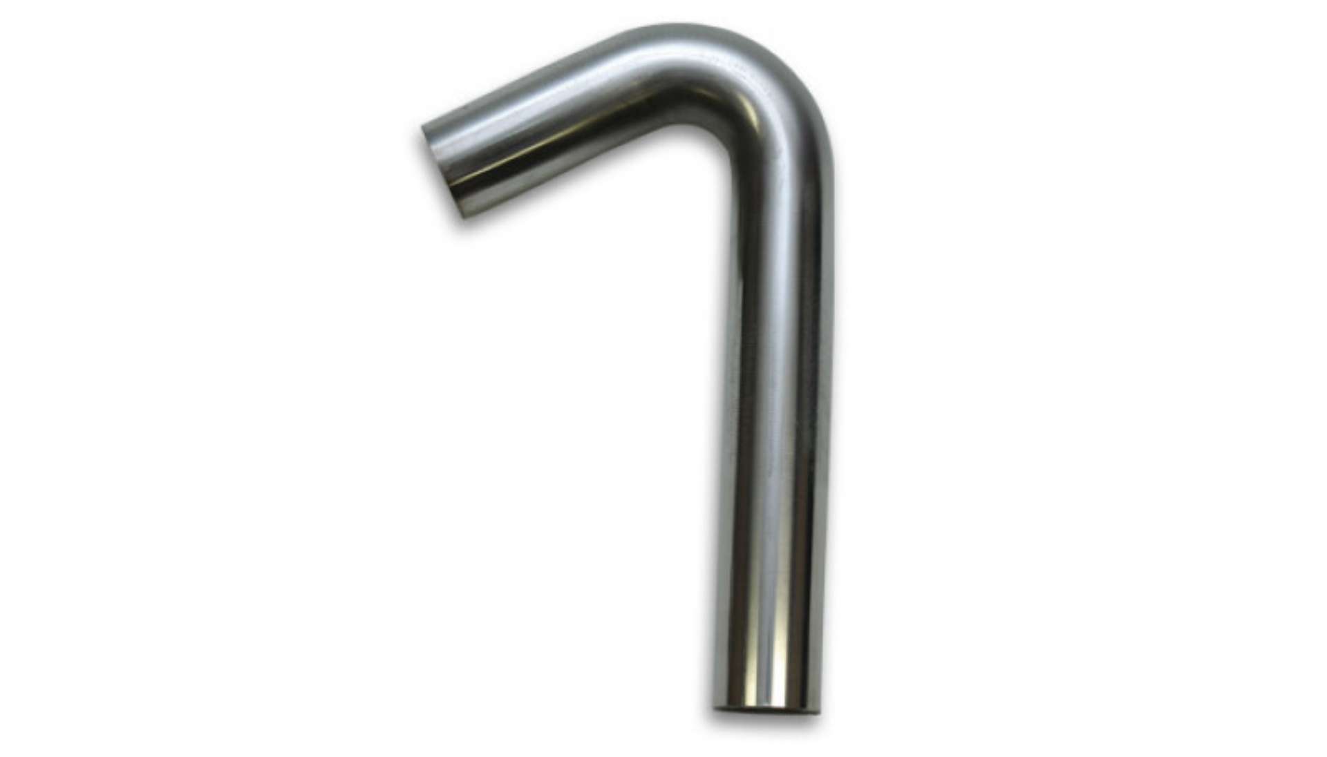 Picture of Vibrant 3-5in OD x 3in CLR 304 Stainless Steel Tubing 120 Degree Mandrel Bend