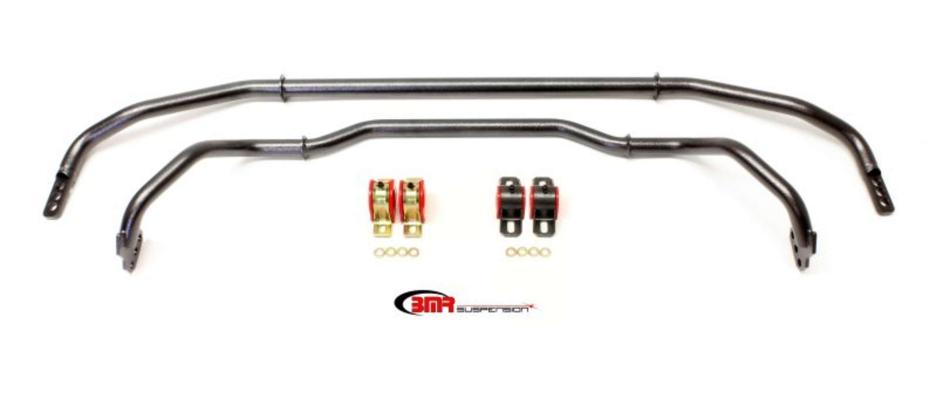 Picture of BMR 13-15 Chevrolet Camaro Front & Rear Hollow 29mm Adj- Sway Bar Kit w- Bushings - Black Hammertone