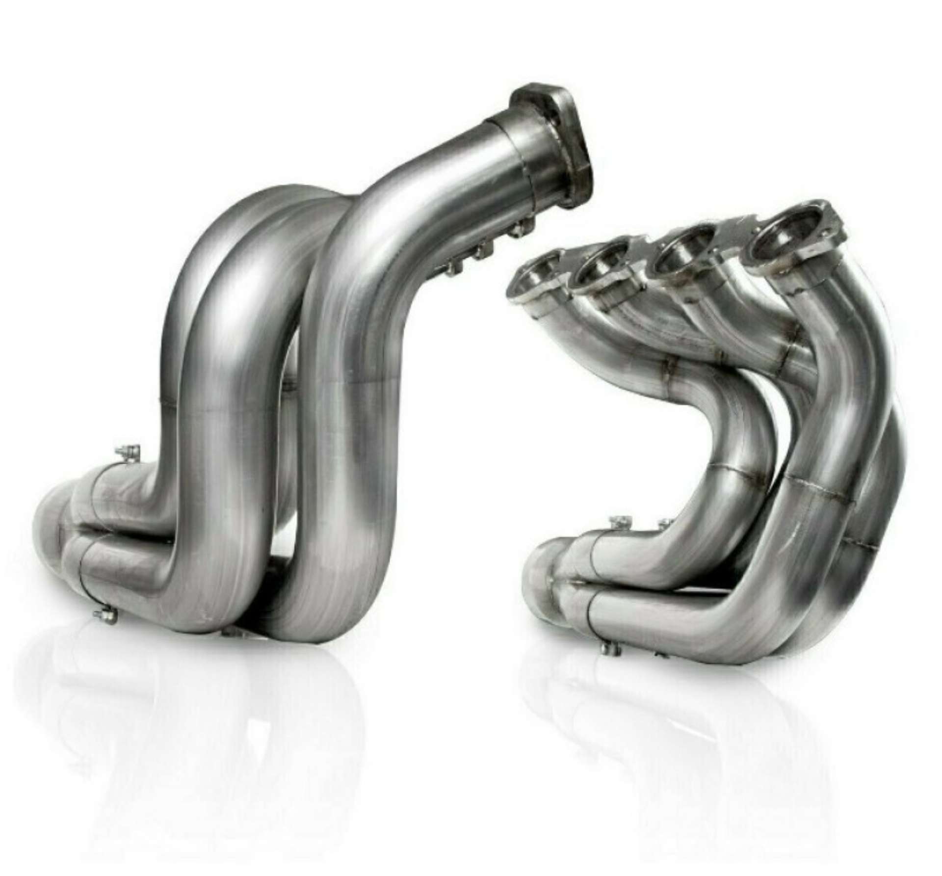 Picture of Stainless Works Chevy Big Block - Dragster Headers 2-3-8in - 2-1-2in Stepped Downsweep Short Headers