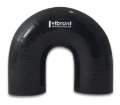 Picture of Vibrant 4 Ply Reinforced Silicone Elbow Connector - 1-75in ID x 5-50in Leg 180 Deg Elbow BLACK