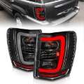 Picture of ANZO 1999-2004 Jeep Grand Cherokee LED Tail Lights w- Light Bar Black Housing Clear Lens