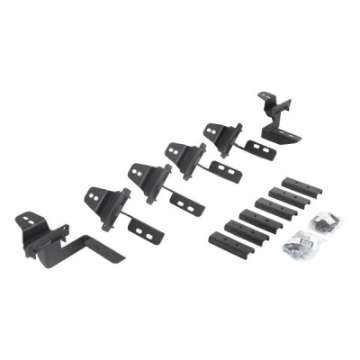 Picture of Go Rhino 07-18 Jeep Wrangler JKU 4DR Mounting Brackets V-Series V3-RB10 Slim-RB20 Slim - Tex- Blk