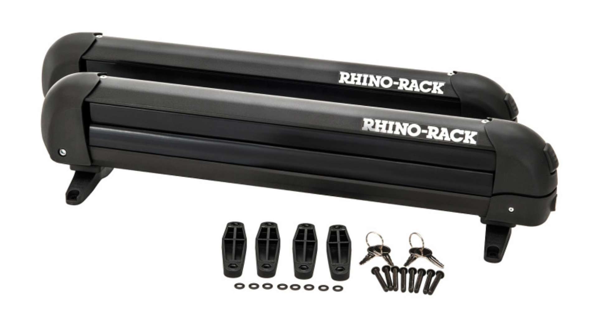 Picture of Rhino-Rack Universal Ski-Snowboard Carrier - Fits 4 Pairs of Skis or 2 Snowboards - Black