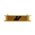 Picture of Mishimoto Universal -6AN 10 Row Oil Cooler - Gold