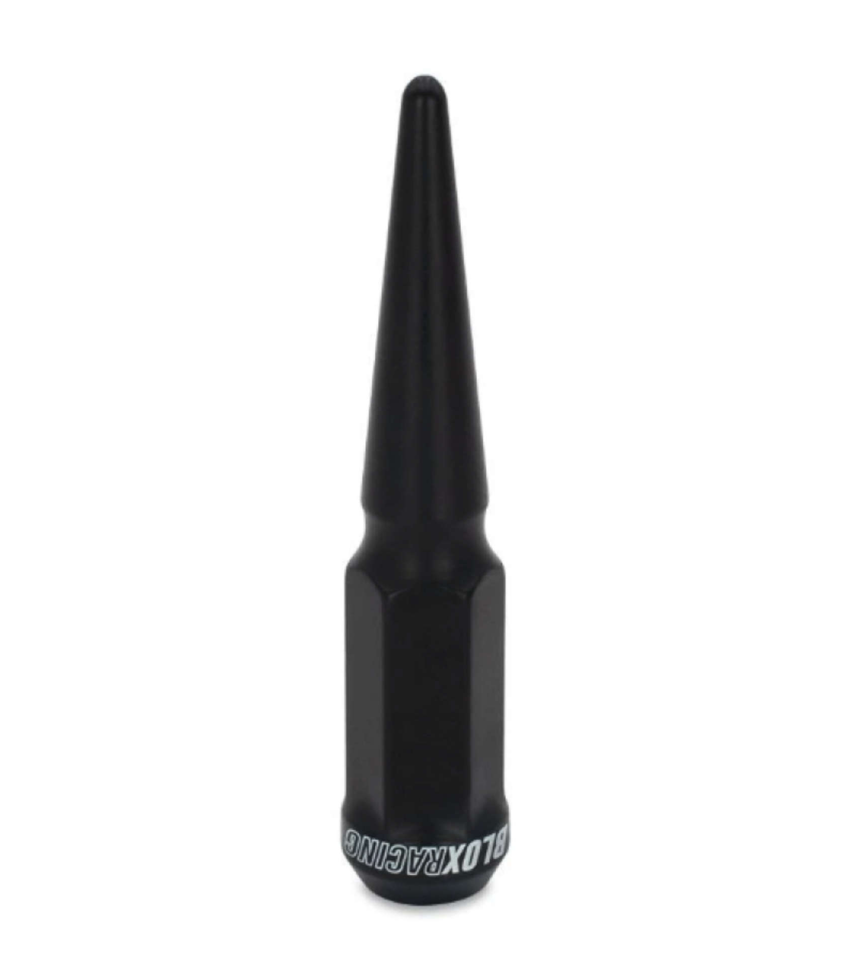 Picture of BLOX Racing Spike Forged Lug Nuts - Flat Black 14 x 1-50mm - Single