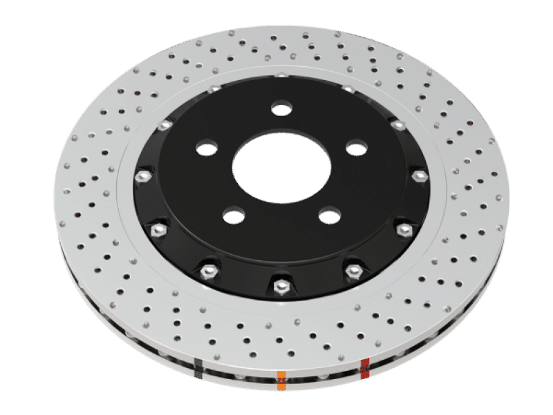 Picture of DBA 19+ Chevrolet Camaro ZL1 w- M6 Nuts 5000 Series Cross Drilled & Dimpled Brake Rotor