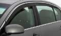 Picture of AVS 19-23 Toyota RAV4 Sport Utility Ventvisor Low Profile Window Deflector 4pc - Smoke w-Chrome Trim