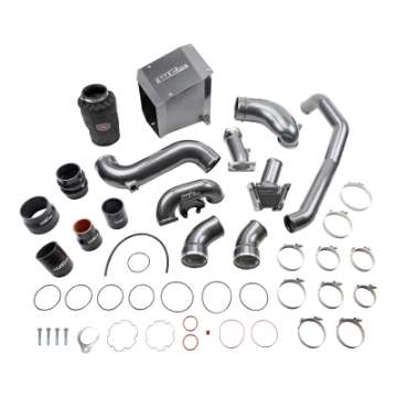 Picture of Wehrli 06-07 Chevrolet Duramax 6-6L LBZ Stage 2 High Flow Intake Bundle Kit - Bronze Chrome