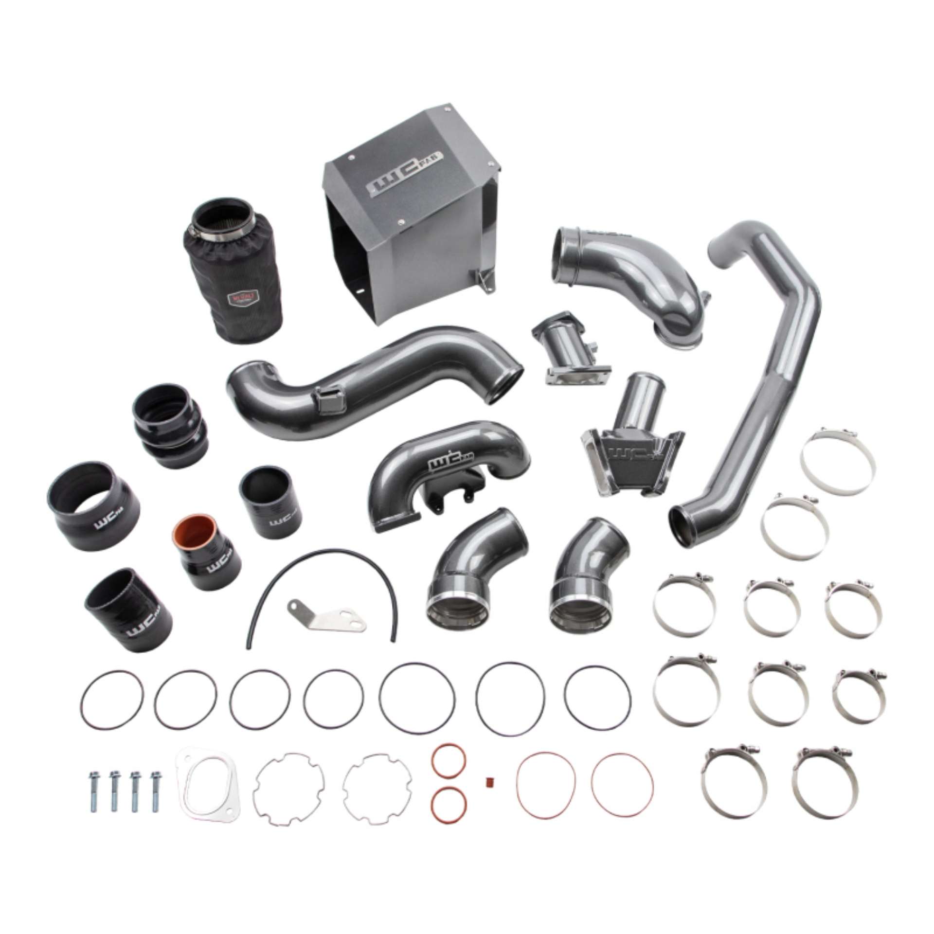 Picture of Wehrli 2007-5-2010 Chevrolet Duramax 6-6L LMM Stage 2 High Flow Intake Bundle Kit - Blueberry Frost