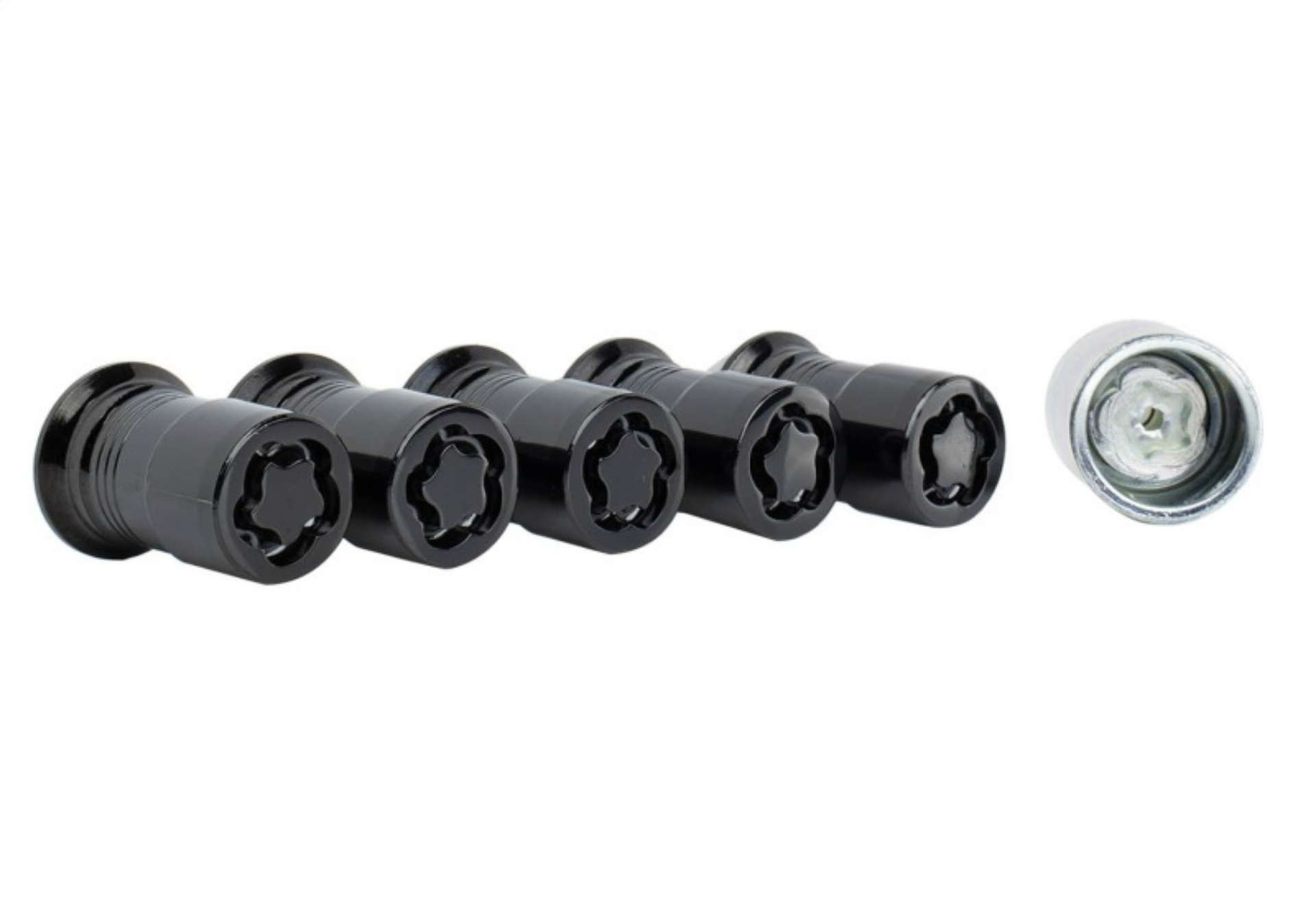 Picture of Ford Racing 2023+ Ford Bronco Raptor  M14 x 1-5 Black Security Lug Nut Kit - Set of 5