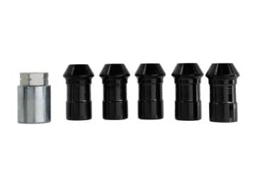 Picture of Ford Racing 2023+ Ford Bronco Raptor  M14 x 1-5 Black Security Lug Nut Kit - Set of 5