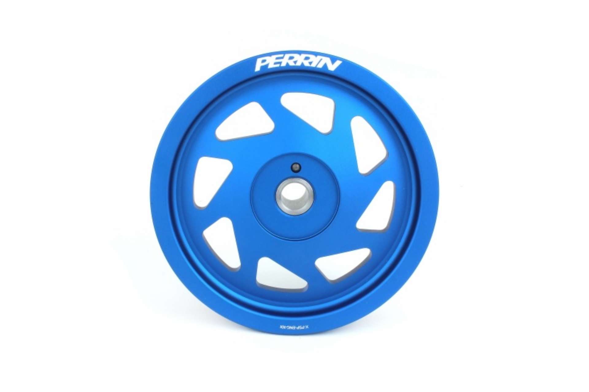 Picture of Perrin 2022 BRZ-86 - 19-22 Subaru WRX Lightweight Crank Pulley FA-FB Eng w-Small Hub - Blue