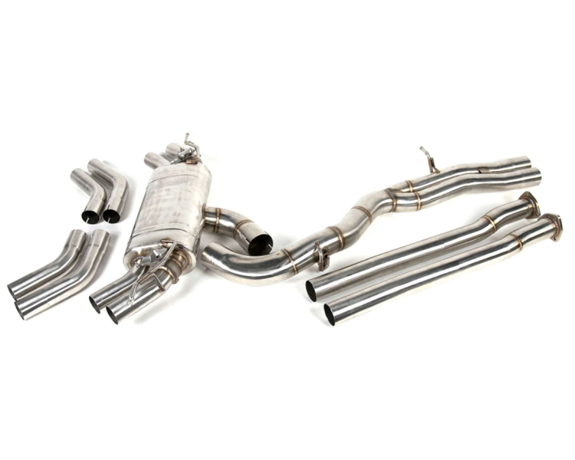 Picture of VR Performance Audi RS3 8V Stainless Valvetronic Exhaust System with Carbon Tips