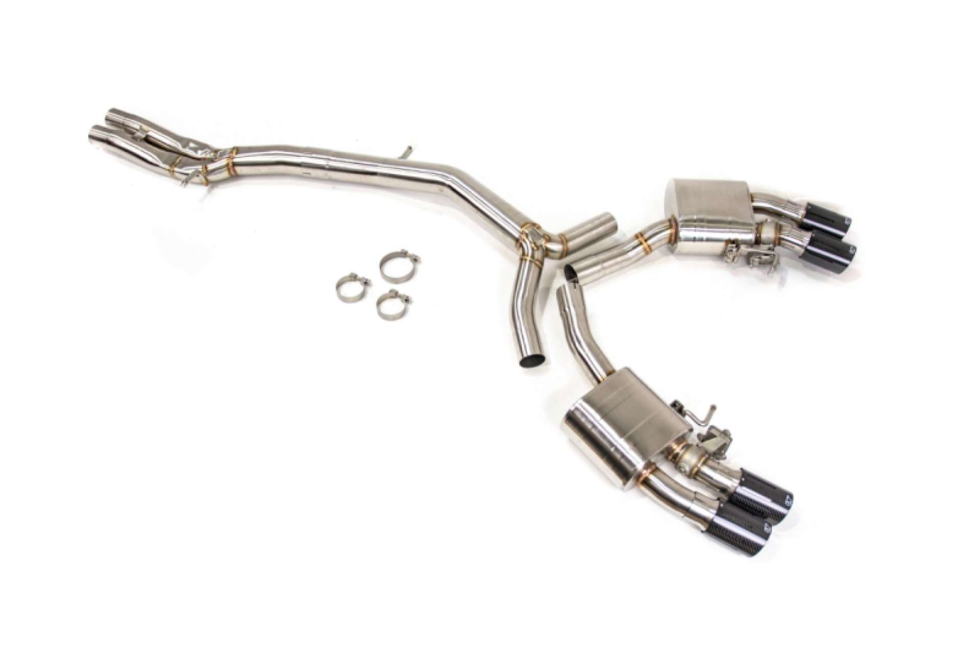 Picture of VR Performance Audi RS5-B9 Stainless Valvetronic Exhaust System with Carbon Tips