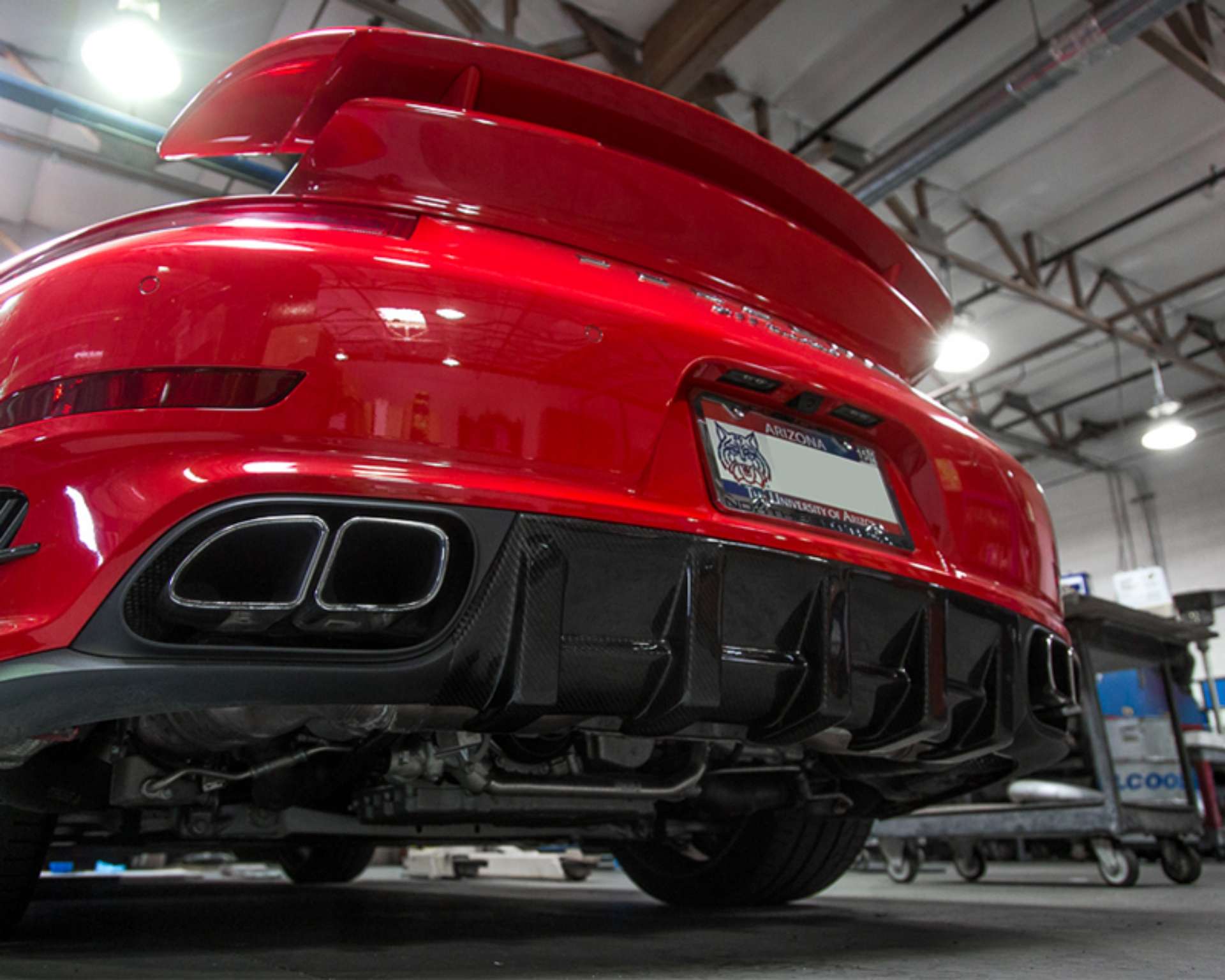 Picture of VR Aero 14-16 Porsche 991 Turbo Carbon Fiber Rear Diffuser