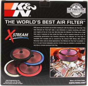 Picture of K&N X-Stream Top Filter X-Stream 14in OD - Red