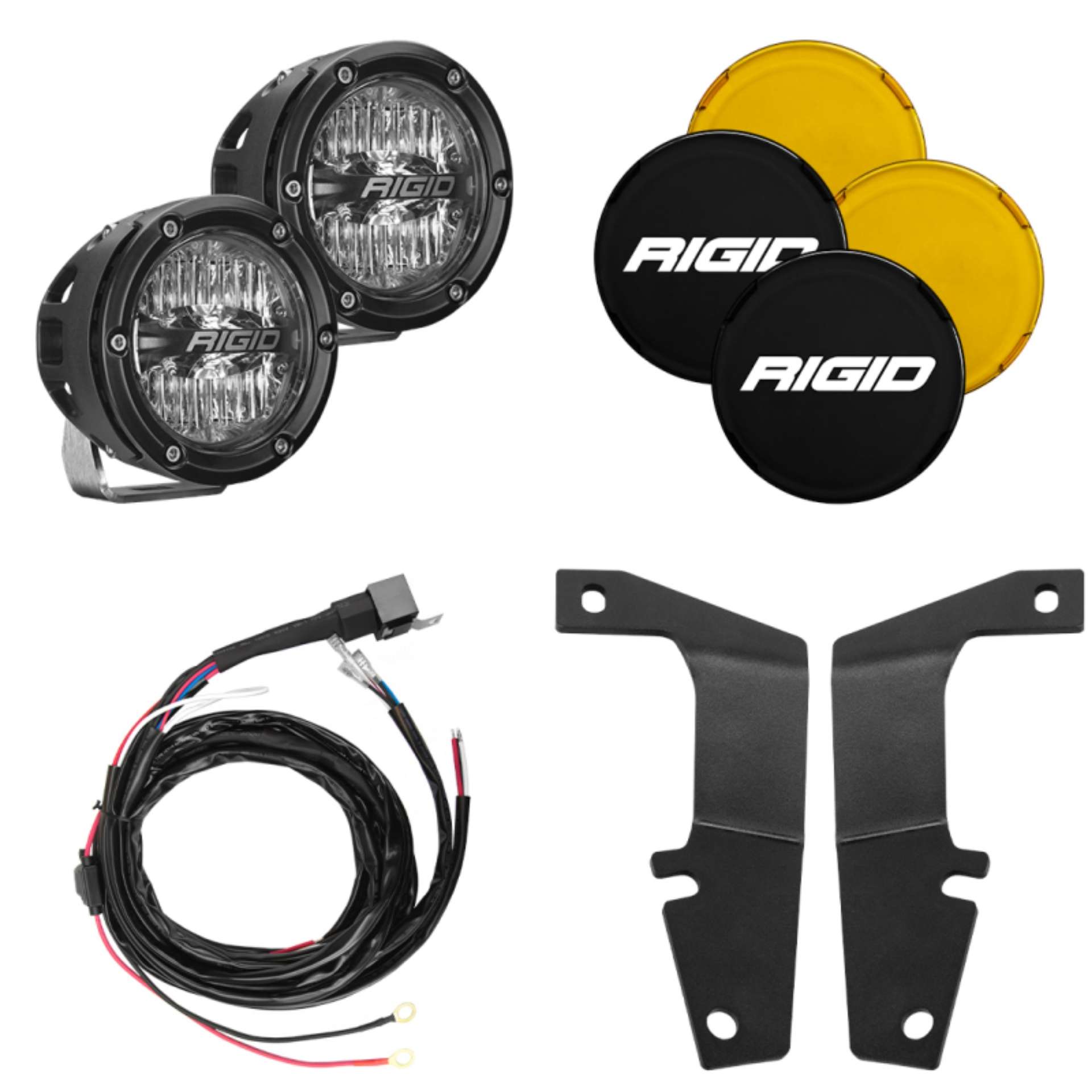 Picture of Rigid Industries 10-20 Toyota 4Runner A-Pillar Light Kit w-4in- 360-Series Drive