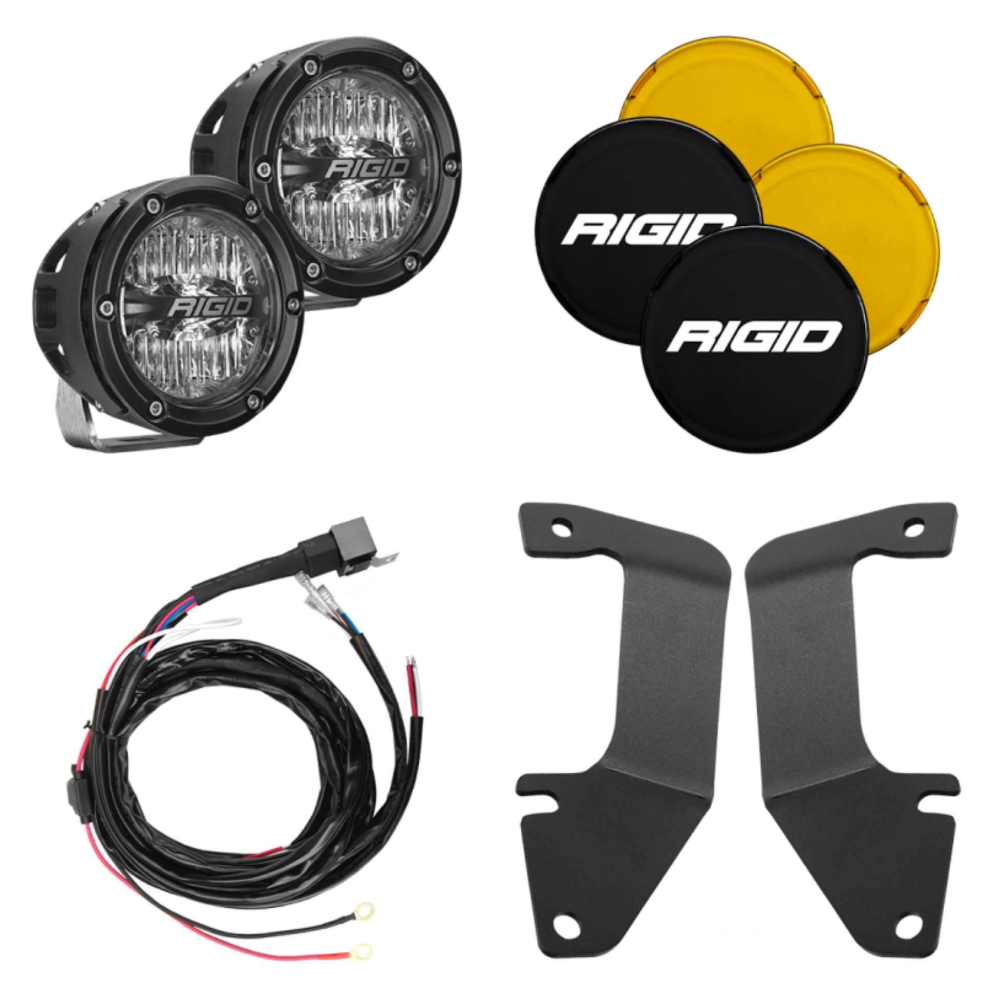 Picture of Rigid Industries 14-20 Toyota Tundra A-Pillar Light Kit w-4in- 360-Series Drive