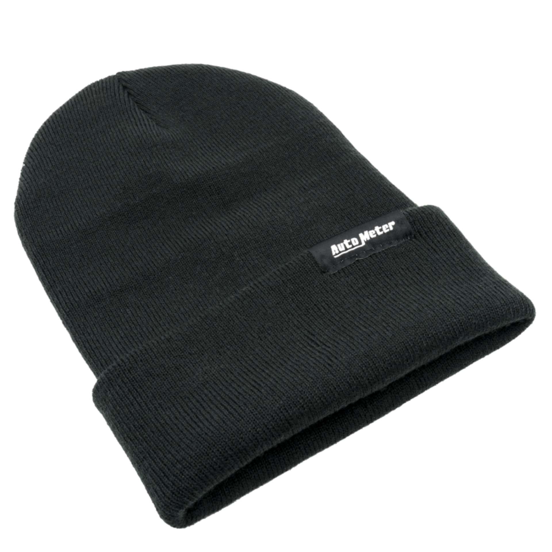 Picture of Autometer Black Fold Cuff Knit Hat