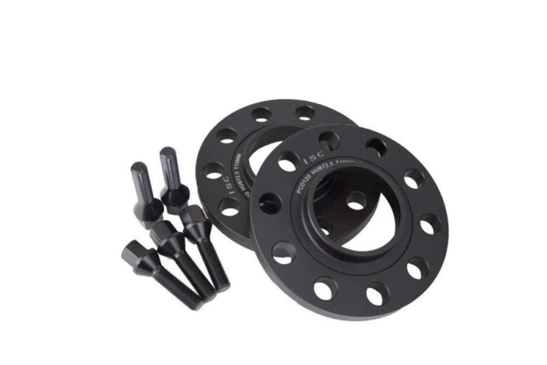 Picture of ISC Suspension 5x108 Hub Centric Wheel Spacers 15mm Black Pair