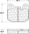 Picture of StopTech 08-11 Tesla Roadster Street Select Front Brake Pads