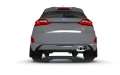 Picture of Rally Armor 18-23 Ford Fiesta ST MK8 Black UR Mud Flap w-Dark Grey Logo