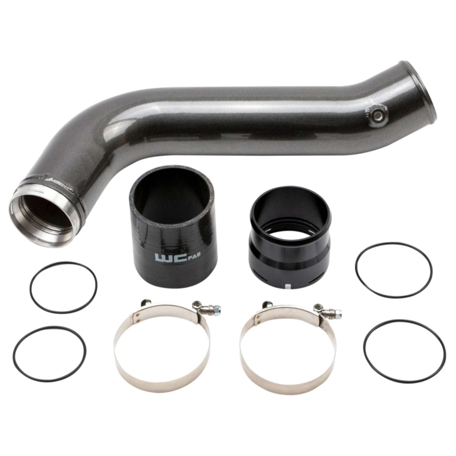 Picture of Wehrli 20-24 Chevrolet 6-6L L5P Duramax Passenger Side 3-5in Intercooler Pipe - Candy Purple