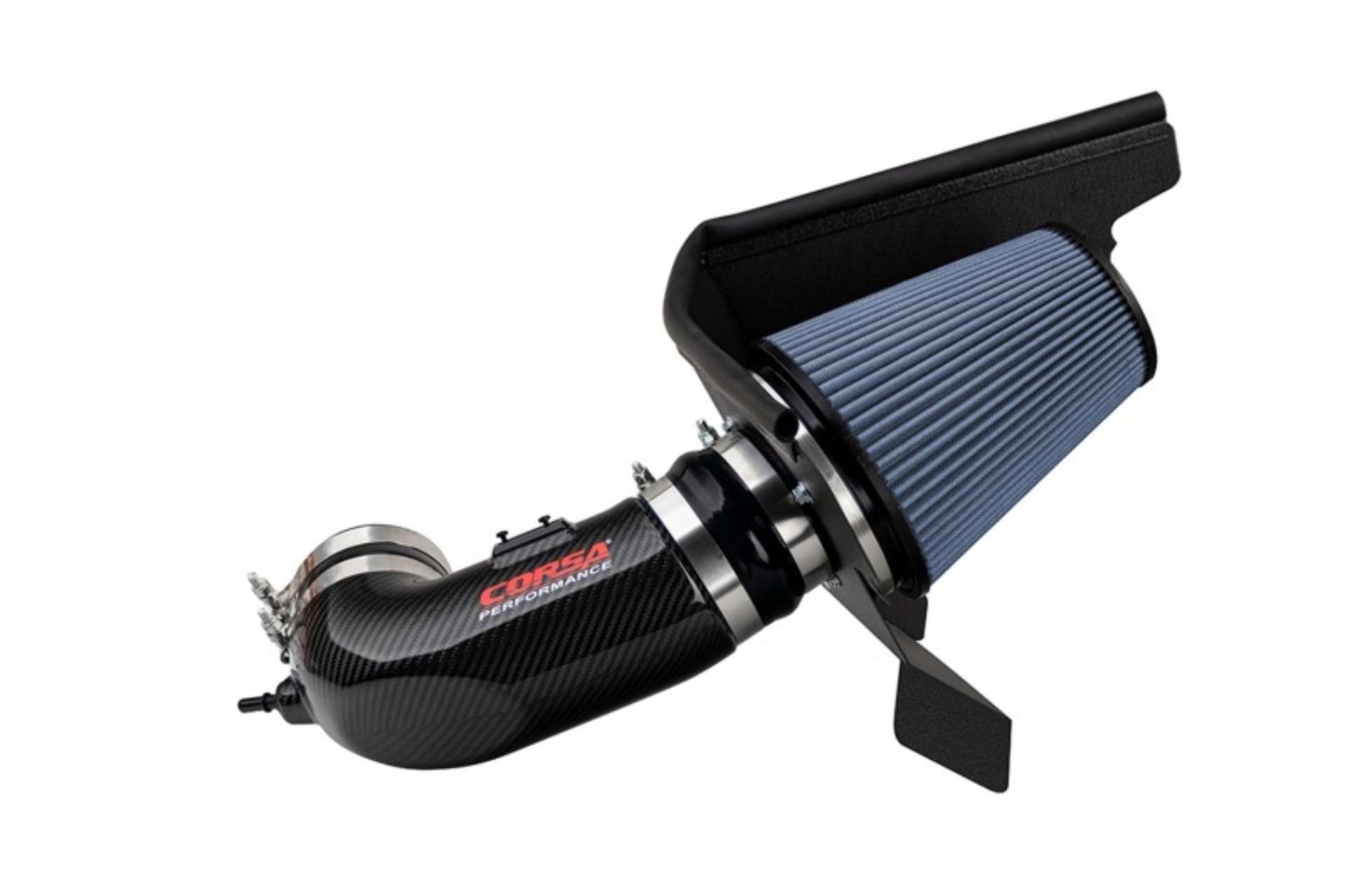 Picture of Corsa 2017-2023 Chevrolet Camaro ZL1 Carbon Fiber Air Intake w- MaxFlow 5 Oil Filtration