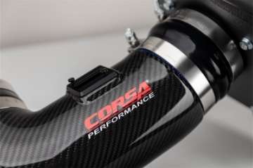 Picture of Corsa 2017-2023 Chevrolet Camaro ZL1 Carbon Fiber Air Intake w- MaxFlow 5 Oil Filtration