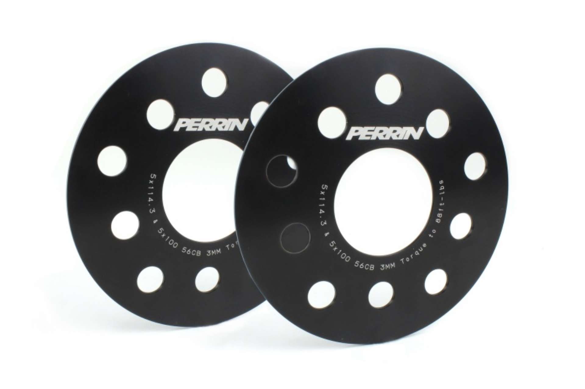 Picture of Perrin Subaru 5x114-3-5x100 3mm Slip-On Wheel Spacers - w- 56mm Hubs No Studs