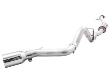 Picture of AWE Tuning 2021+ Ford Bronco 0FG Single Rear Exit Exhaust w-Chrome Silver Tip & Bash Guard