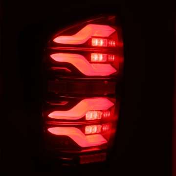 Picture of AlphaRex 16-21 Toyota Tacoma LUXX LED Taillights Blk-Red w-Activ Light-Seq Signal