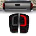 Picture of ANZO 16-21 Toyota Tacoma LED Tail Lights - w- Light Bar Sequential Black Housing & Smoke Lens