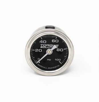 Picture of Torque Solution Fuel Pressure Gauge: 100 PSI 1-8 NPT