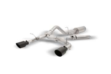 Picture of Gibson 2021+ Ford Bronco 4-DR 2-7L 4WD 2-5in Black Elite Cat-Back Dual Split Exhaust - Stainless