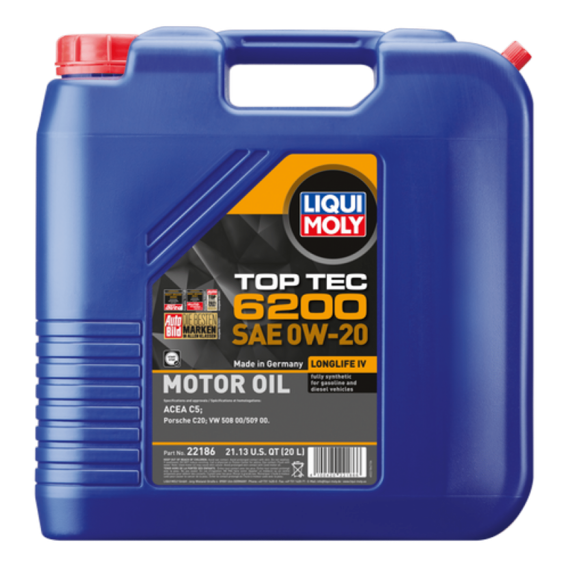 Picture of LIQUI MOLY 20L Top Tec 6200 Motor Oil SAE 0W20