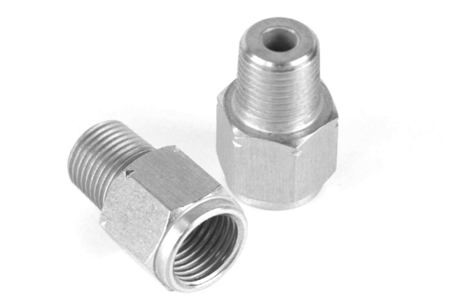 Picture of Haltech M10 x 1-0 to 1-8 BSPT Adaptor - Stainless Steel