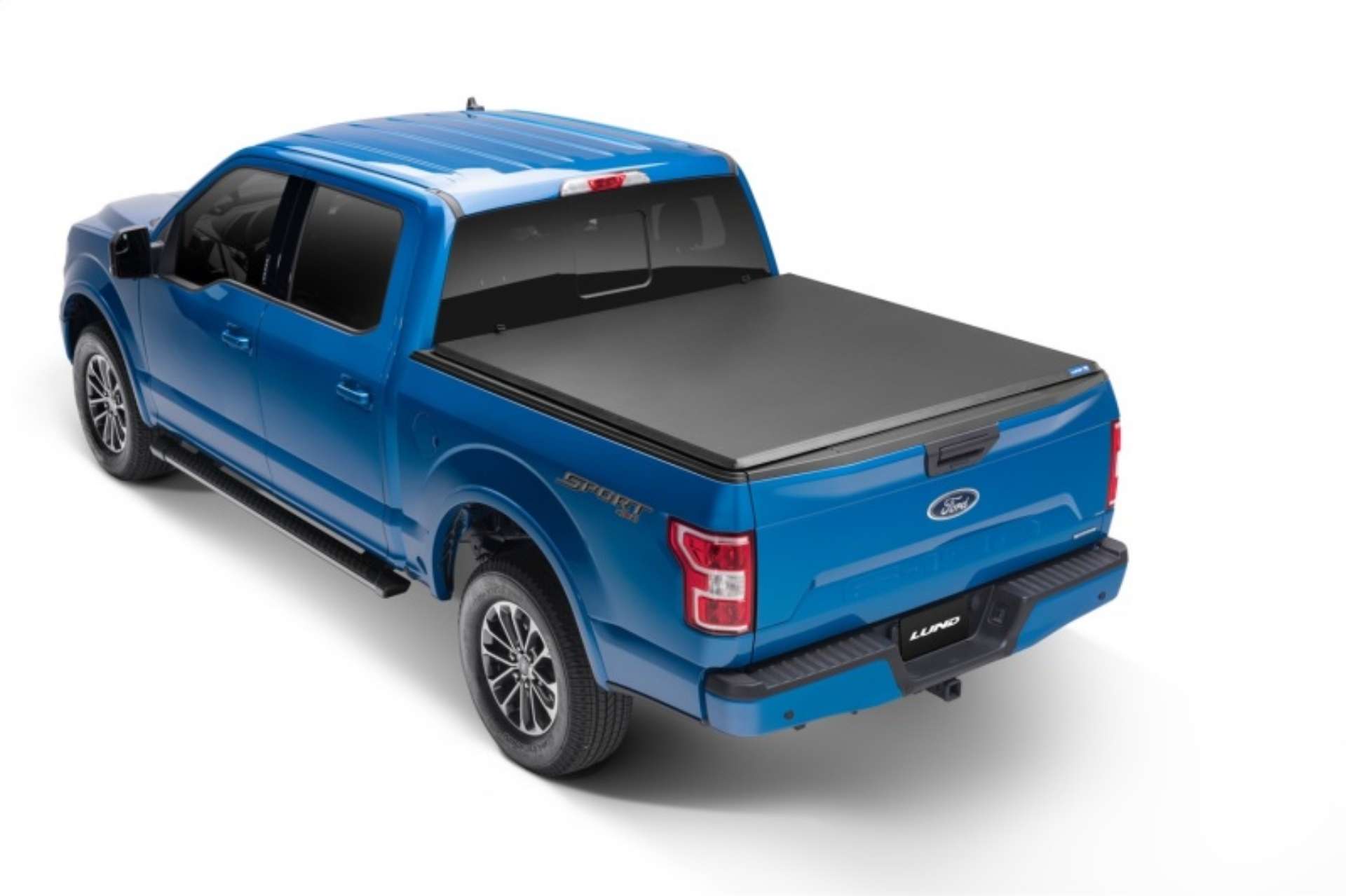 Picture of Lund 21-23 Ford F-150 5-5ft- Bed Hard Fold Tonneau Cover - Black