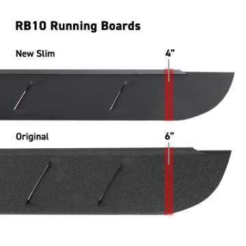 Picture of Go Rhino RB10 Slim Running Boards - Universal 73in- - Tex- Blk