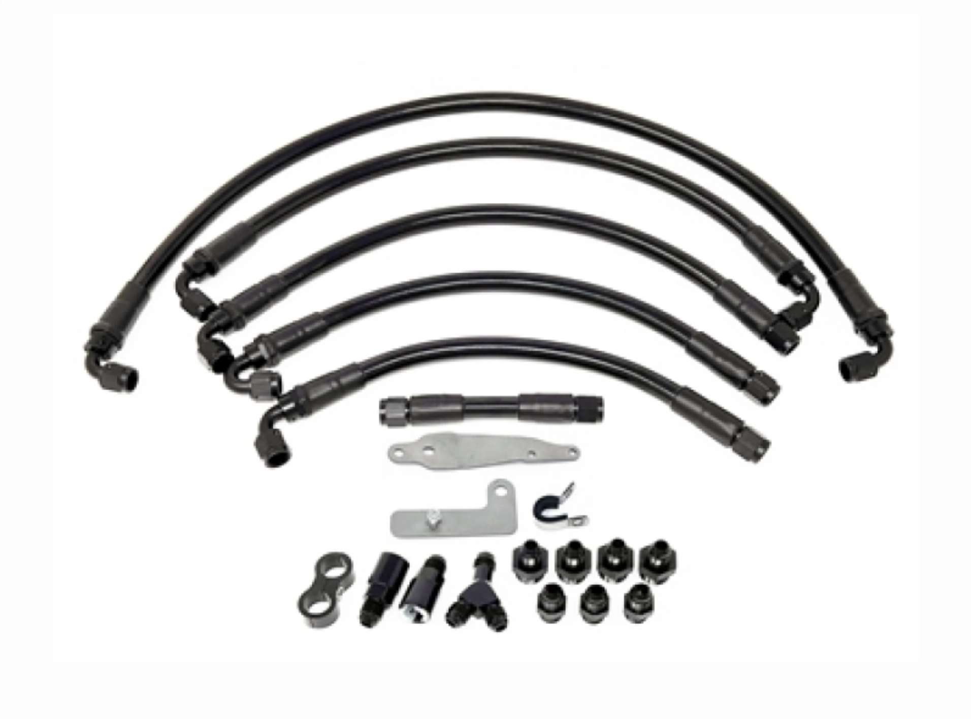 Picture of Torque Solution PTFE Fuel Line Kit for for -6 Aeromotive FPR - Subaru WRX STI 08-21 - WRX 08-14