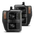 Picture of AlphaRex 08-10 Ford F250-550 PRO-Series Projector headlights Alpha-Black w-Activ Light-Seq Signal