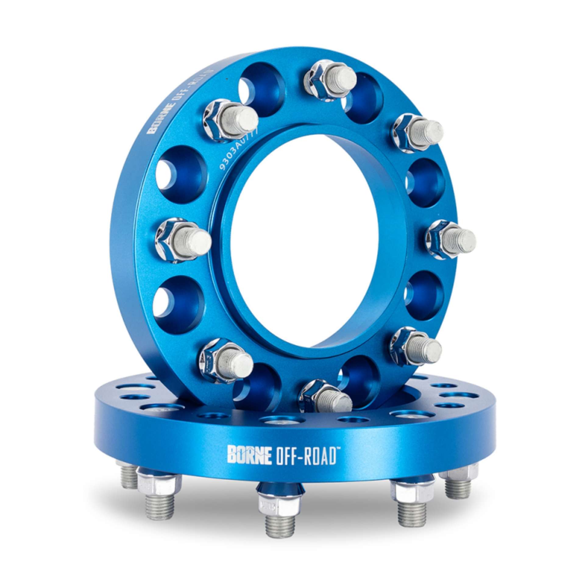 Picture of Mishimoto Borne Off-Road Wheel Spacers - 8X170 - 125 - 38-1mm - M14 - Blue